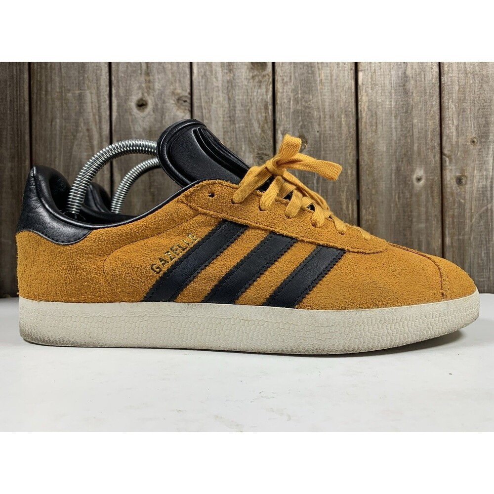 Adidas Gazelle Team Colleg Gold 2/Core Black/Cream White Mens Shoe Size 8
